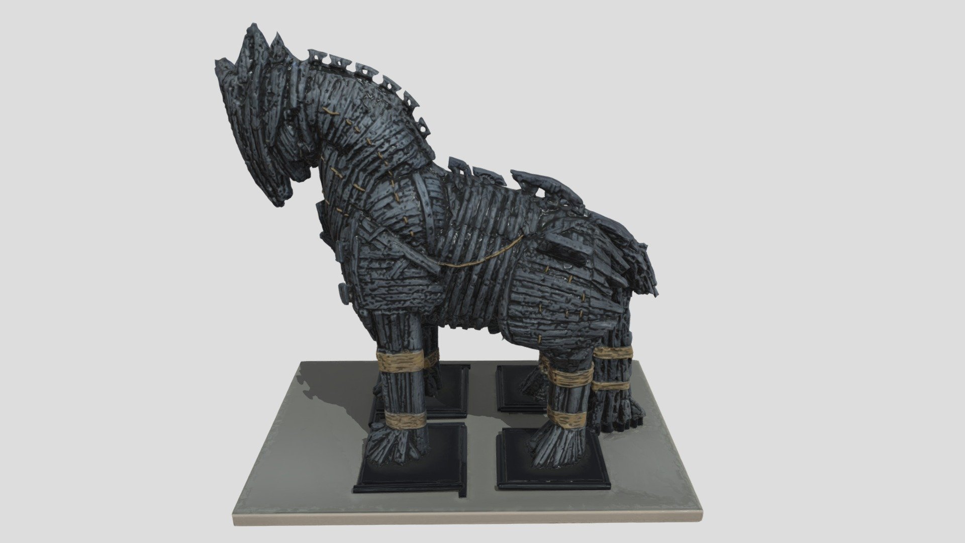 Trojan Horse monument 3d model