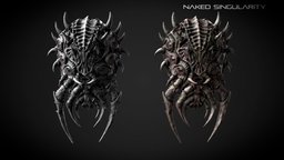 Alien insect shield | Dark fantasy weapon