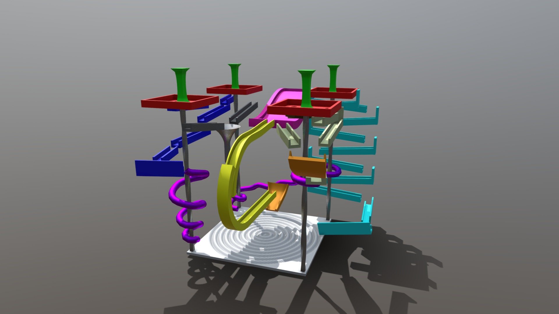 Marble track 3d model