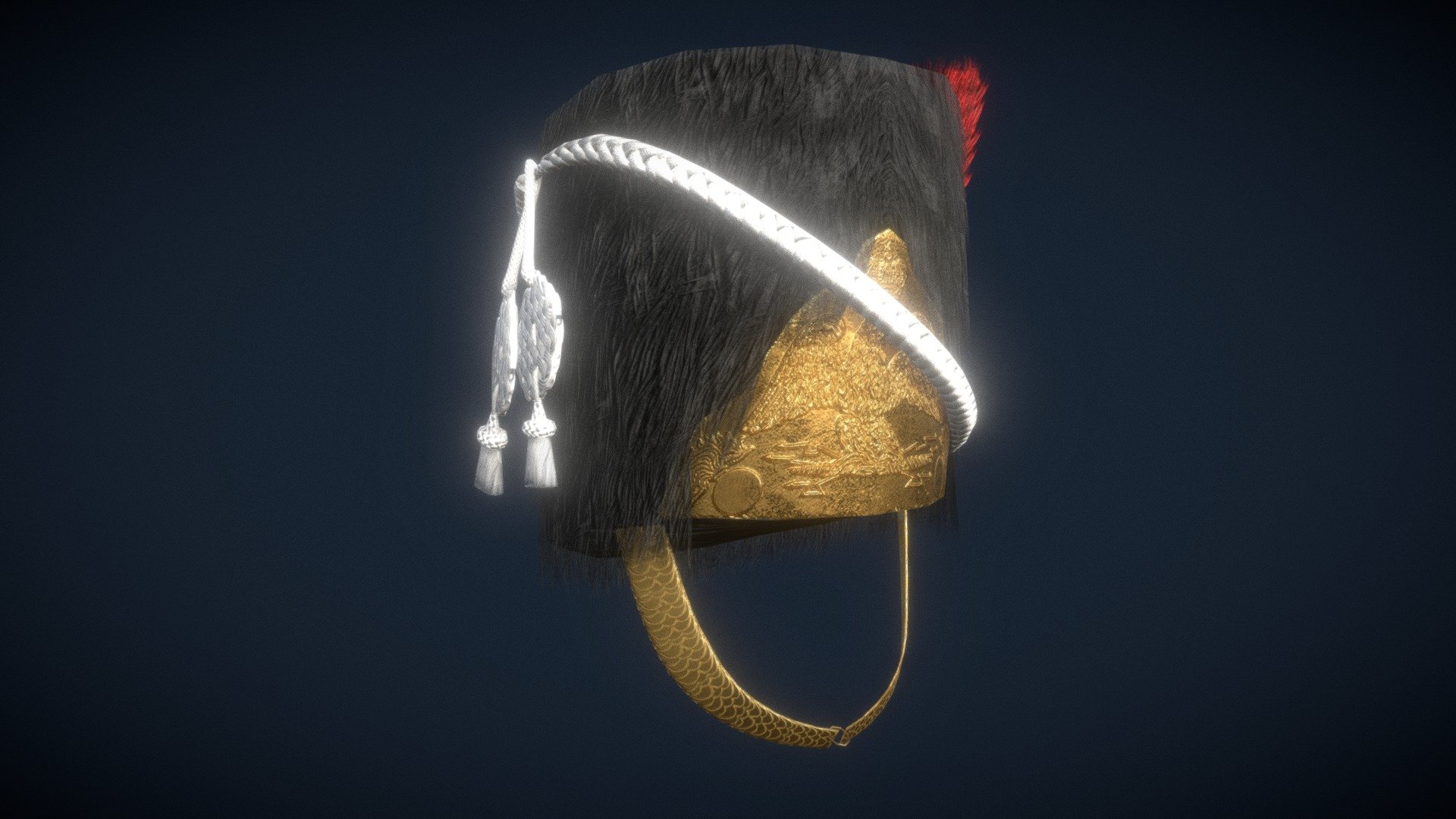 Napoleonic French Bearskin 3d model