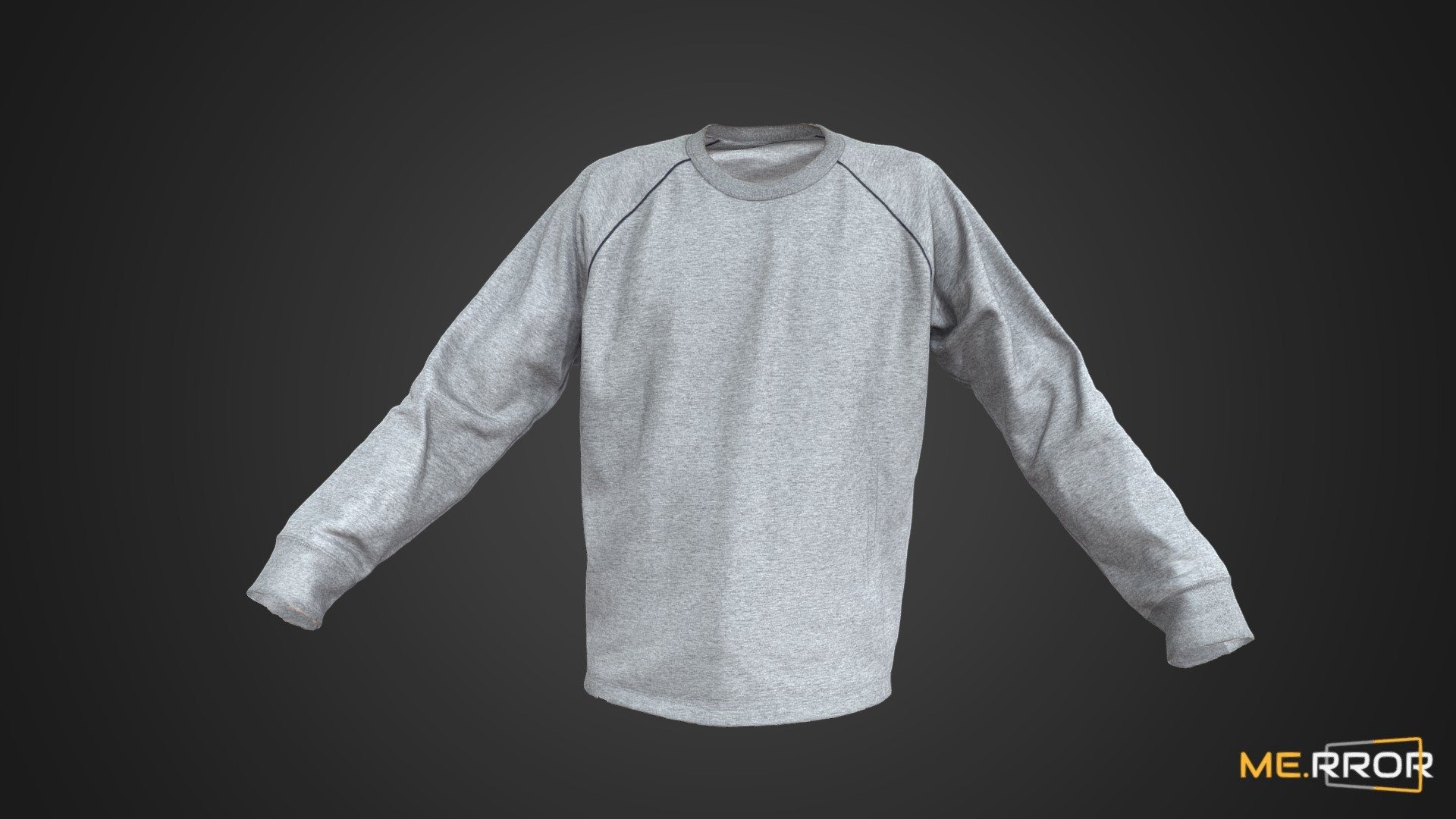 Gray sweatshirt 3d model