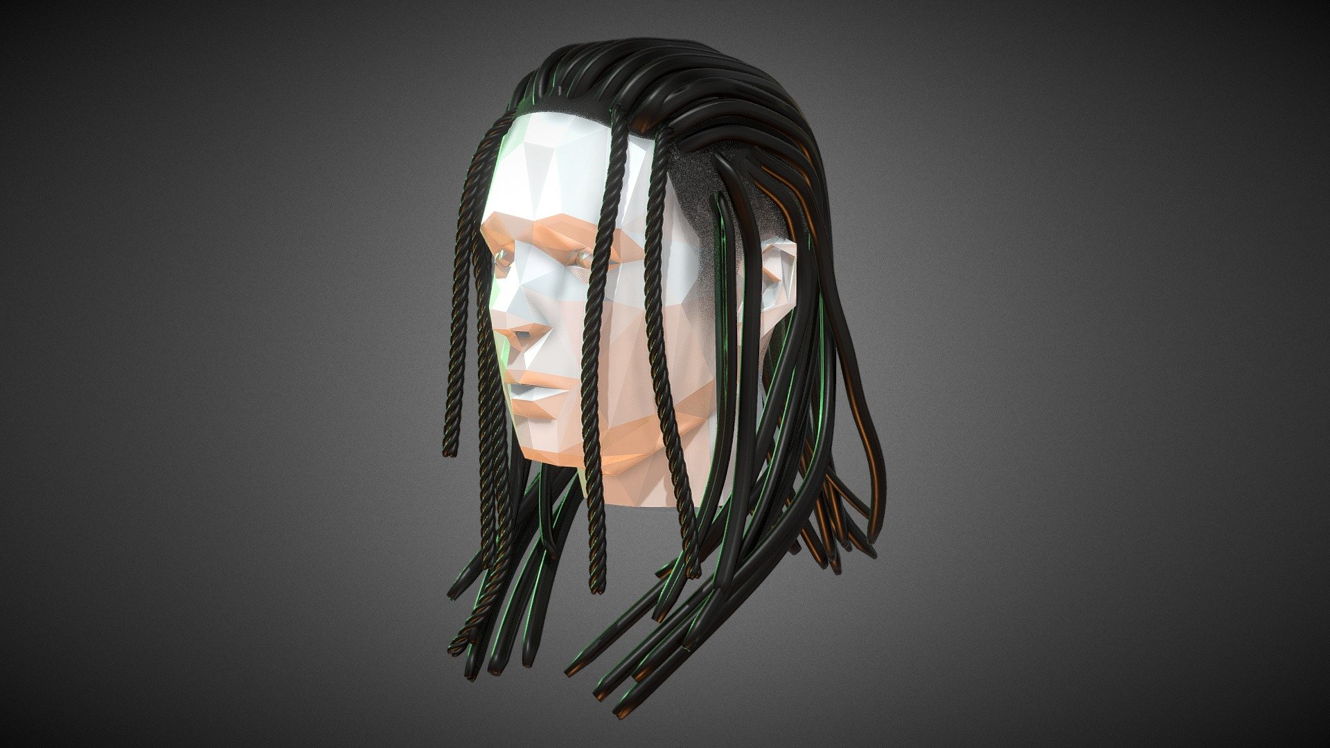 Braided Dreads 3d model