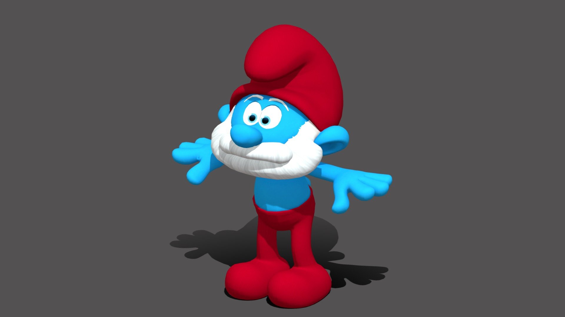 Papa Smurf 3d model