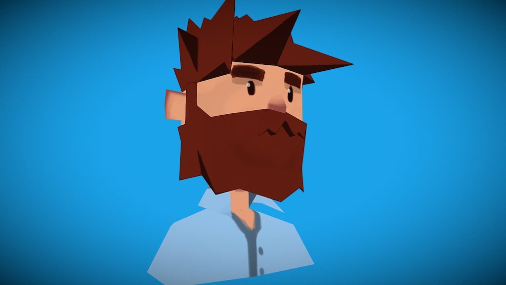 Beard Man 3d model