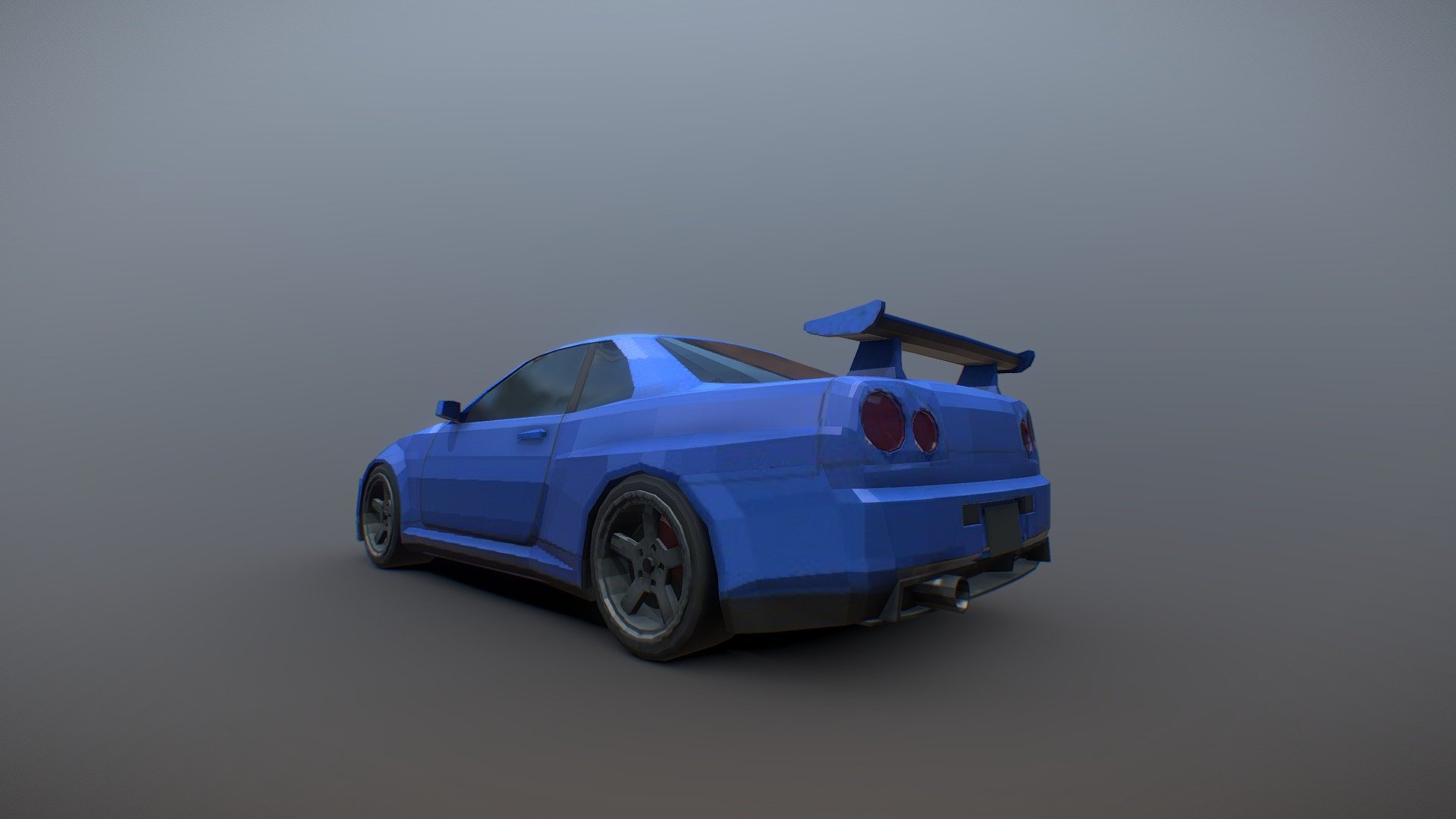 Nissan Skyline GTR R35 GameReady for mobile 3d model