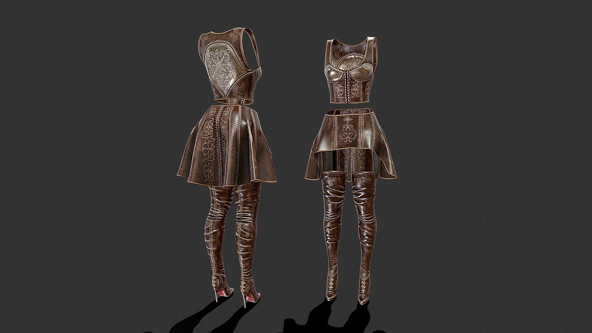 The armor of the Elven Queen 3d model