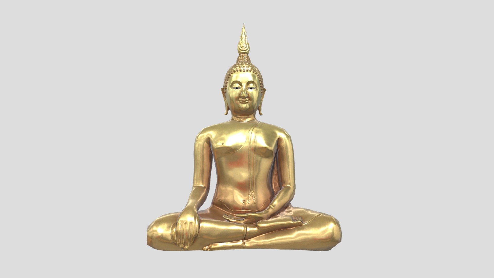 Great Buddha of Thailand 3d model