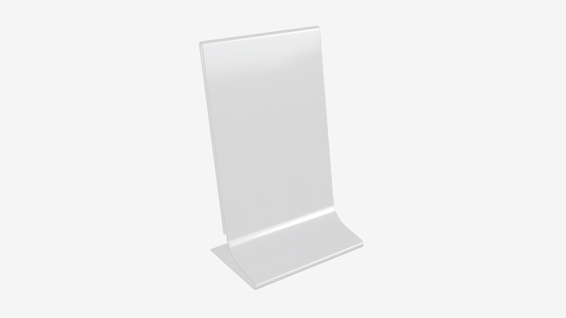 Acrylic table talker mockup 02 3d model