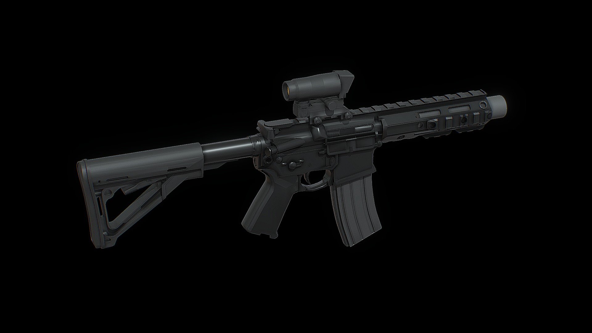 M4KS Mk II dae 3d model