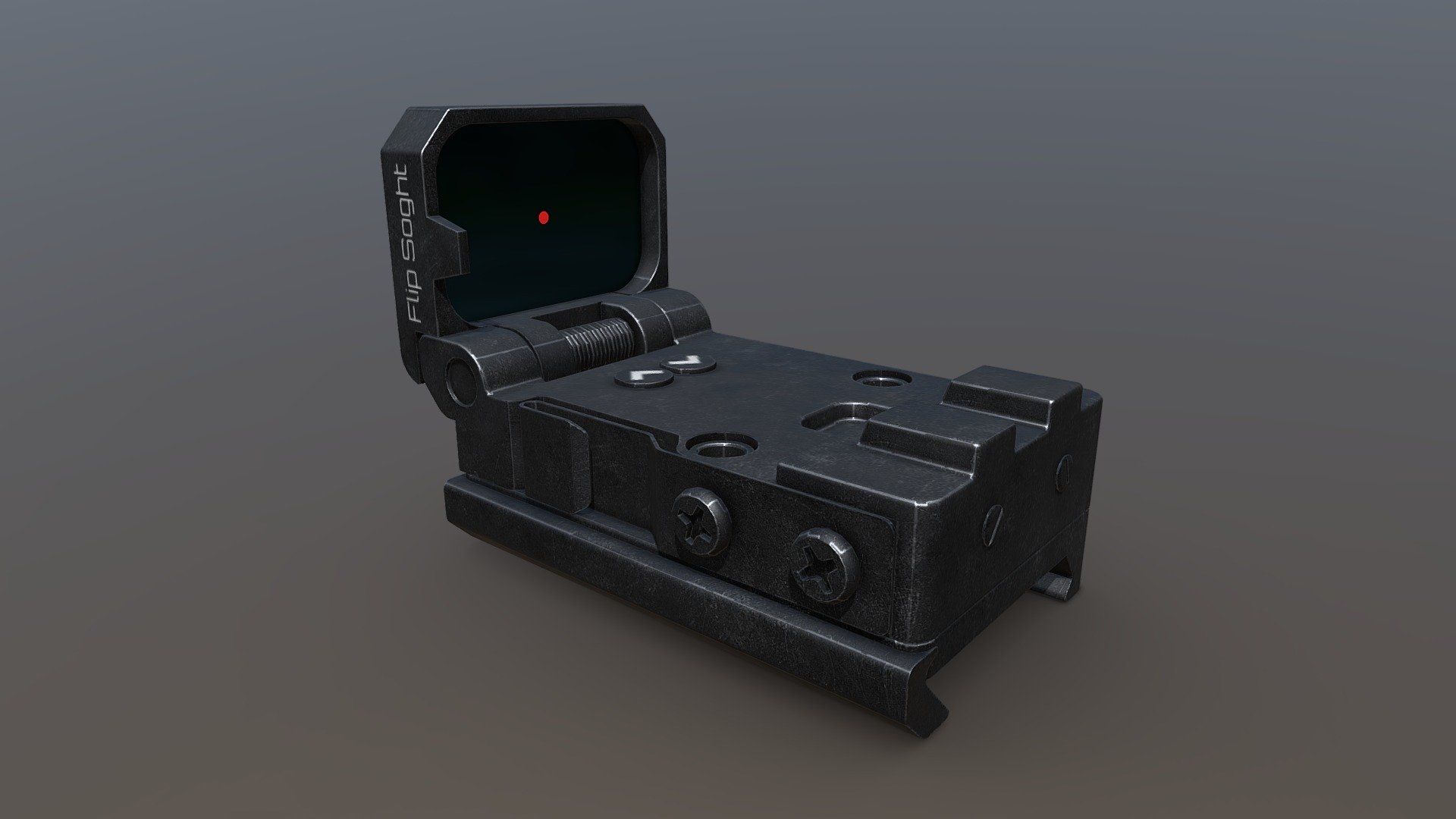 Flip Collimator Sight 3d model