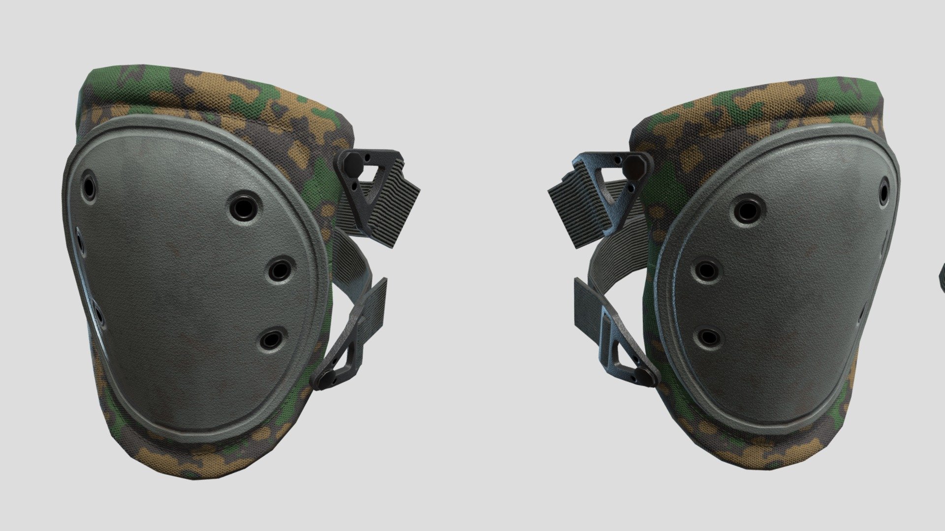 Tactical knee pads 3d model