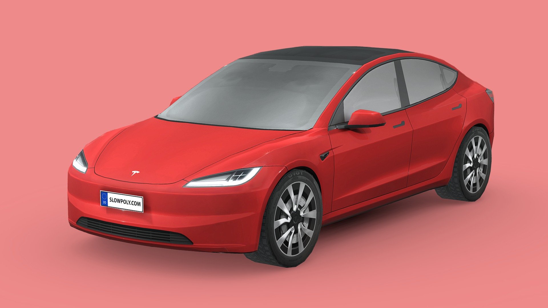 Tesla Model 3 2024 3d model