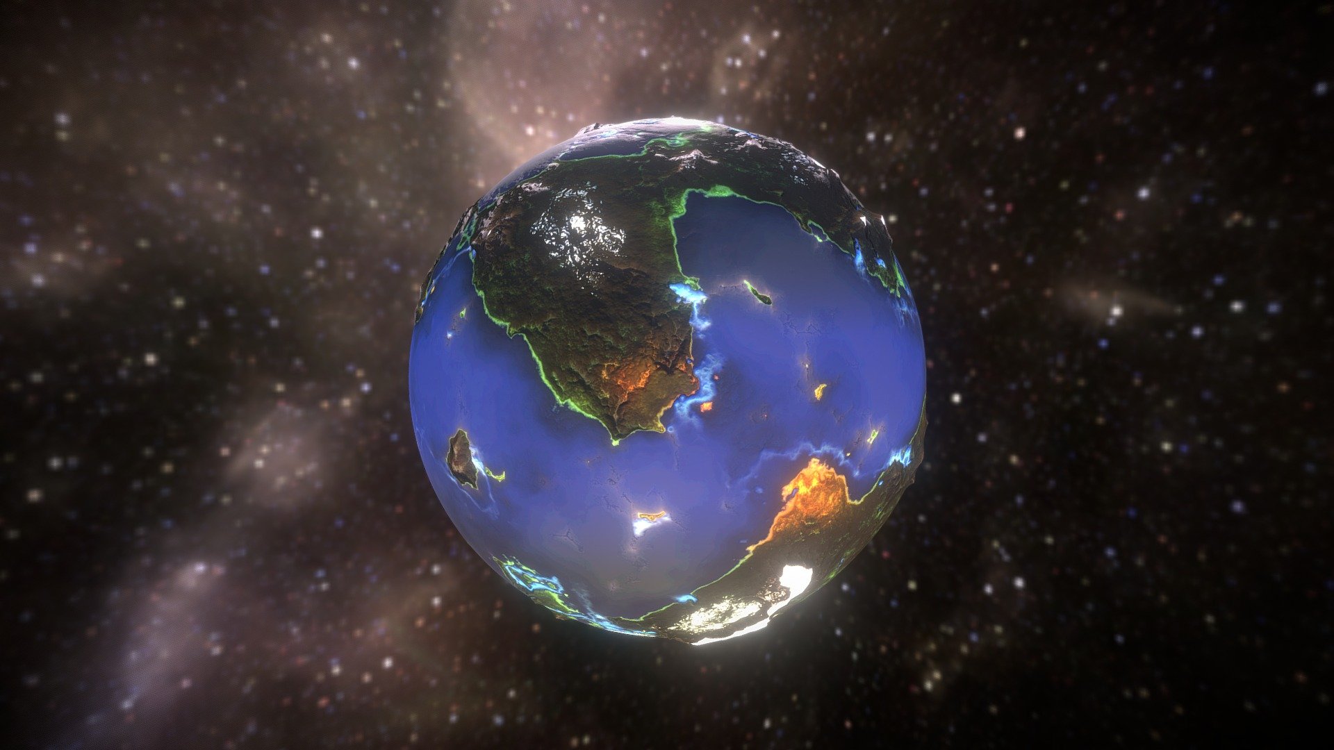 Omega Planet 3d model