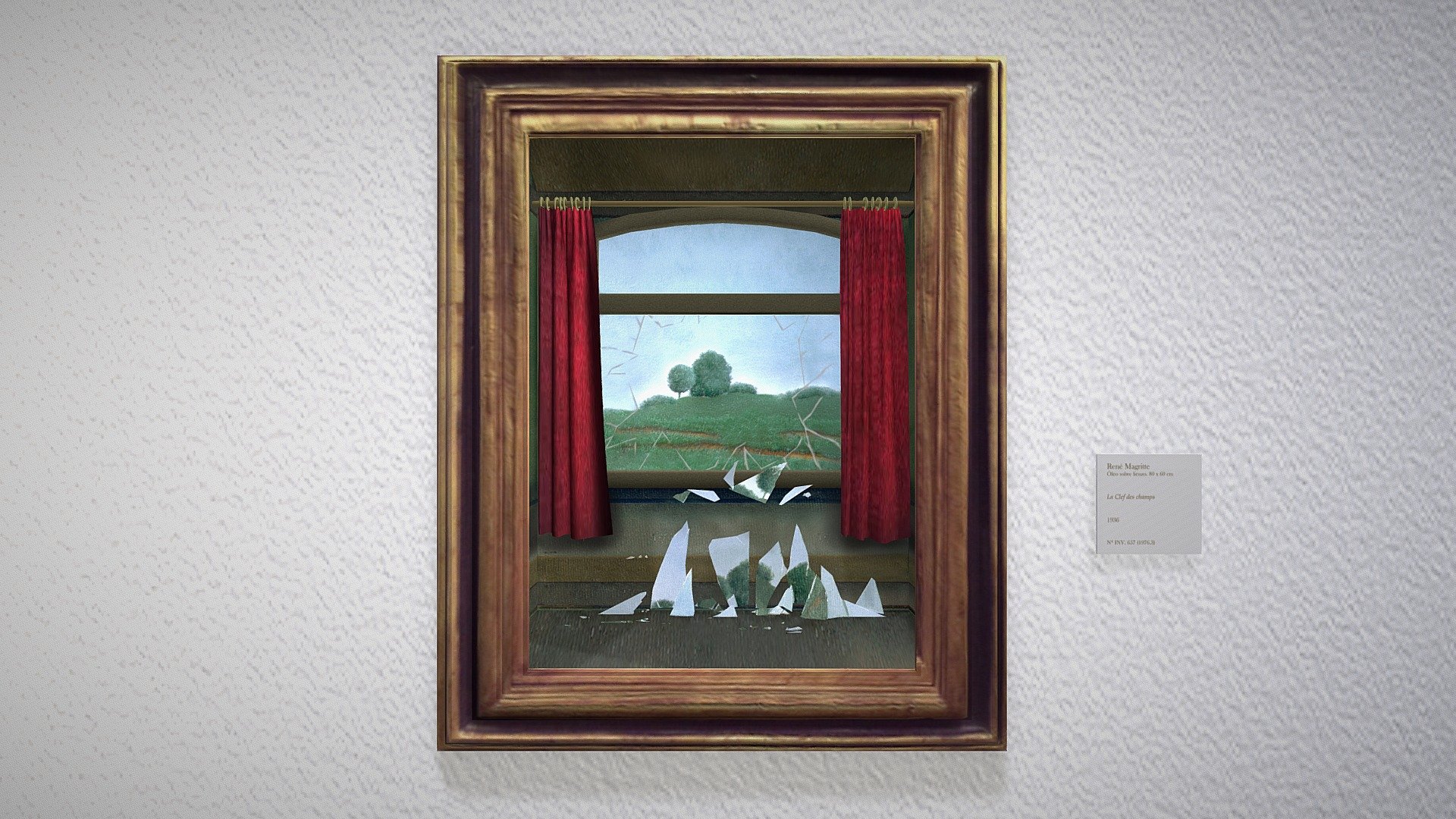 La Clef des Champs, René Magritte 3d model