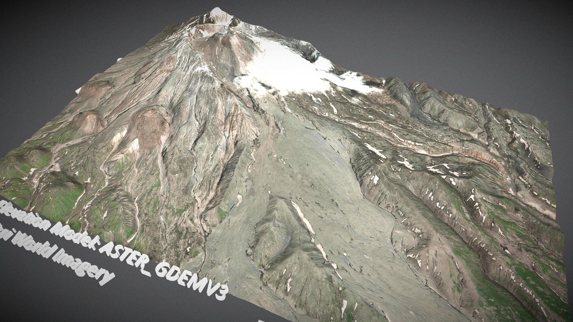 Bezymianny, Kamchatka, Russia (x2) 3d model