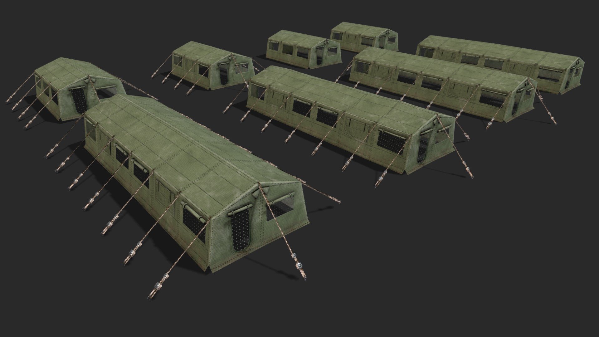 Army Tent 3d model