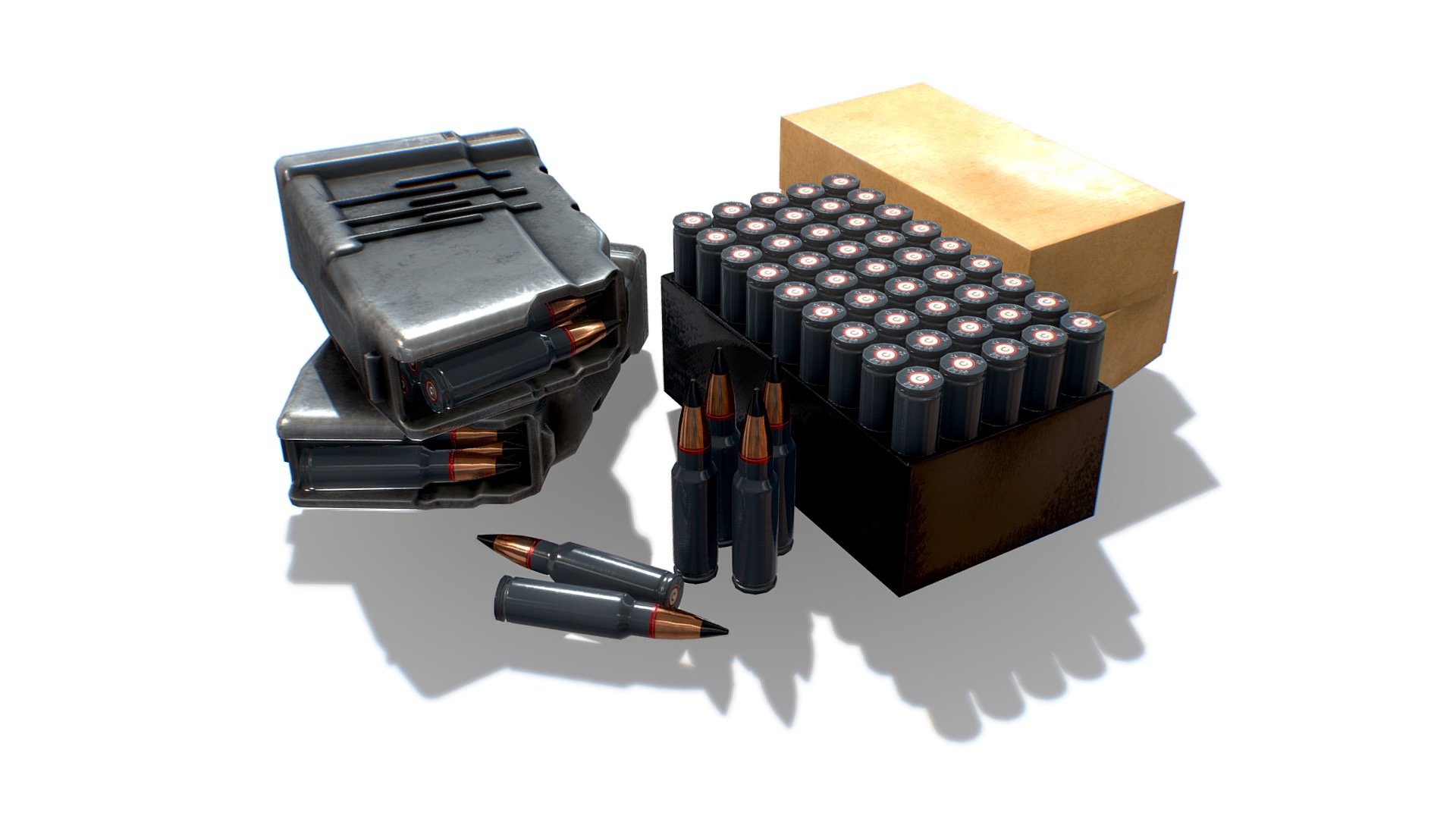 9x39 Ammo Pack 3d model