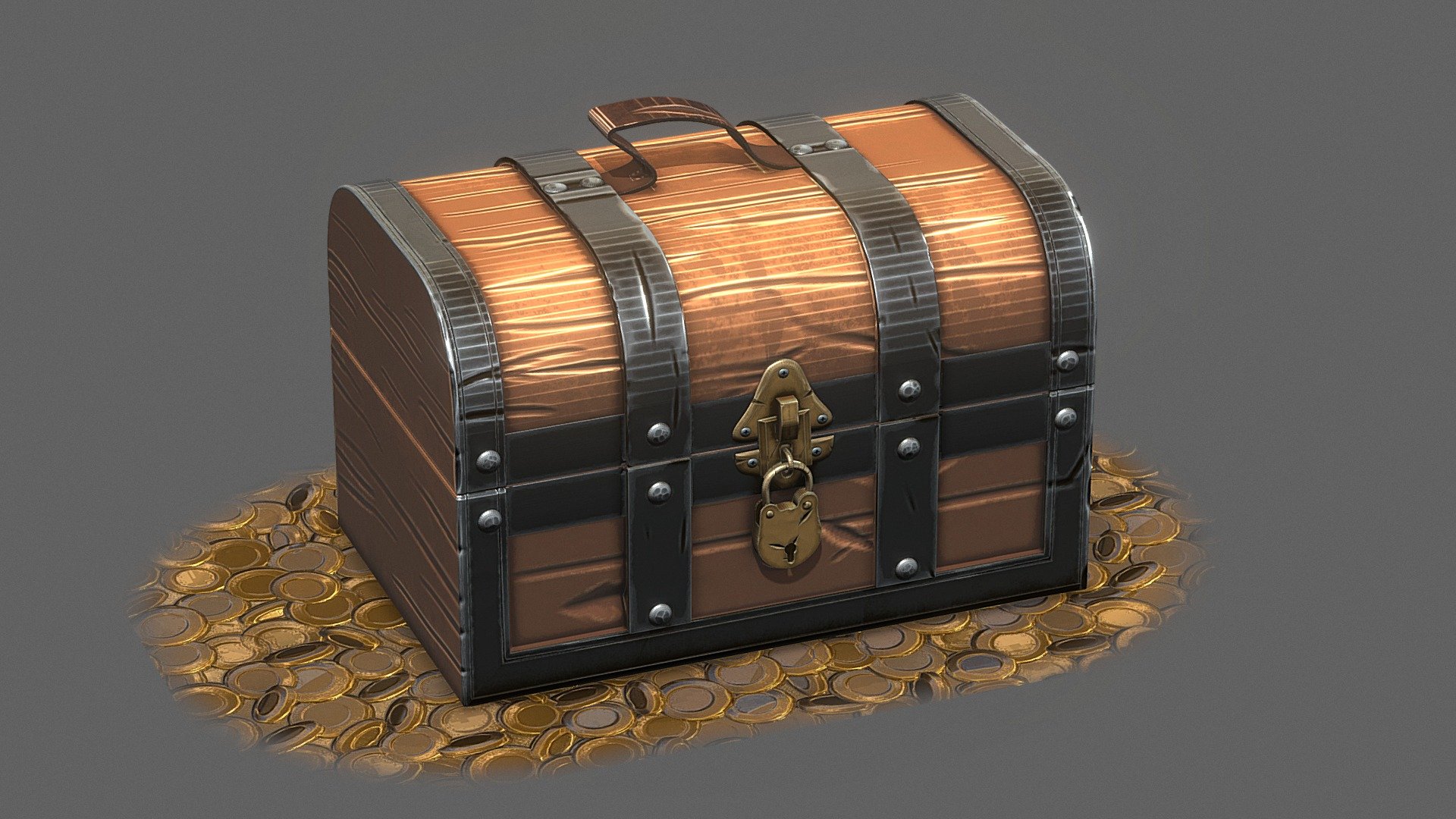 Chest Stylized 3d model