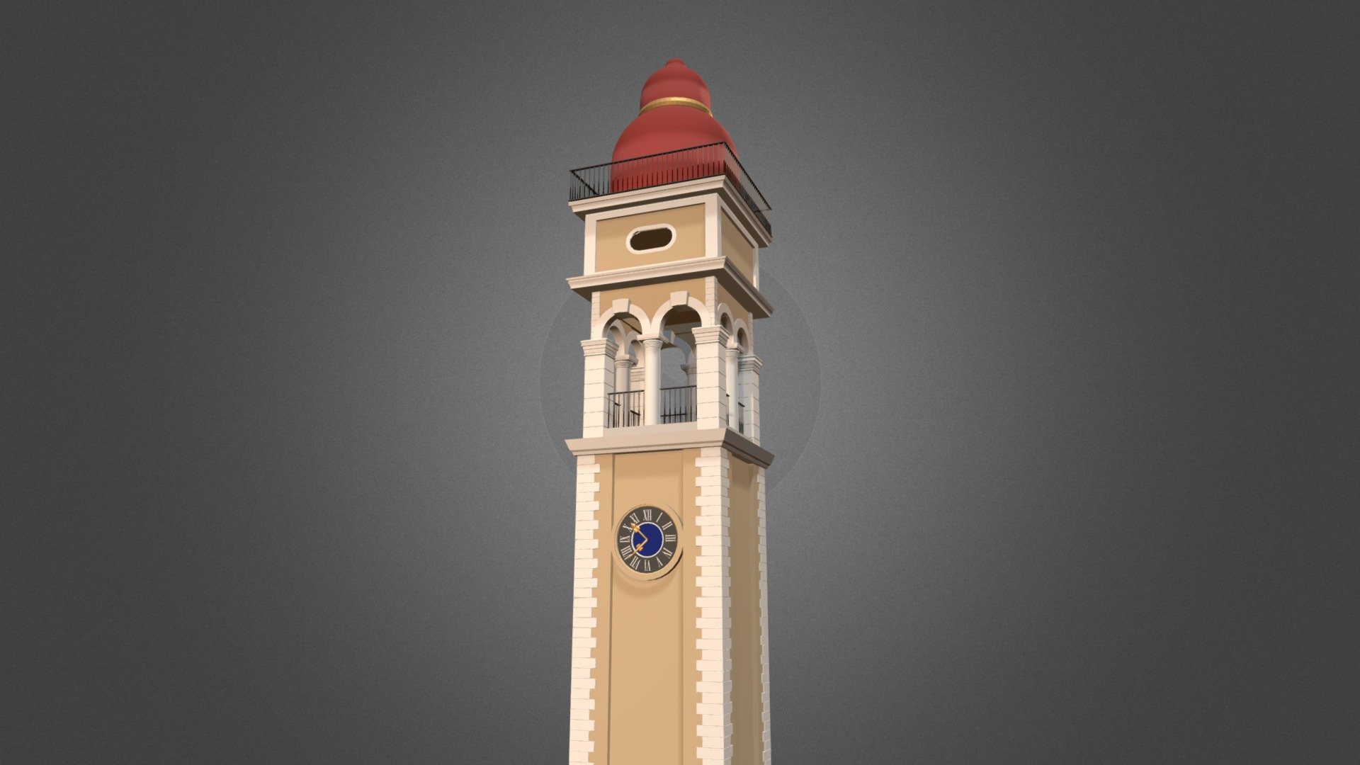 Saint Spyridon Church Belltower 3d model