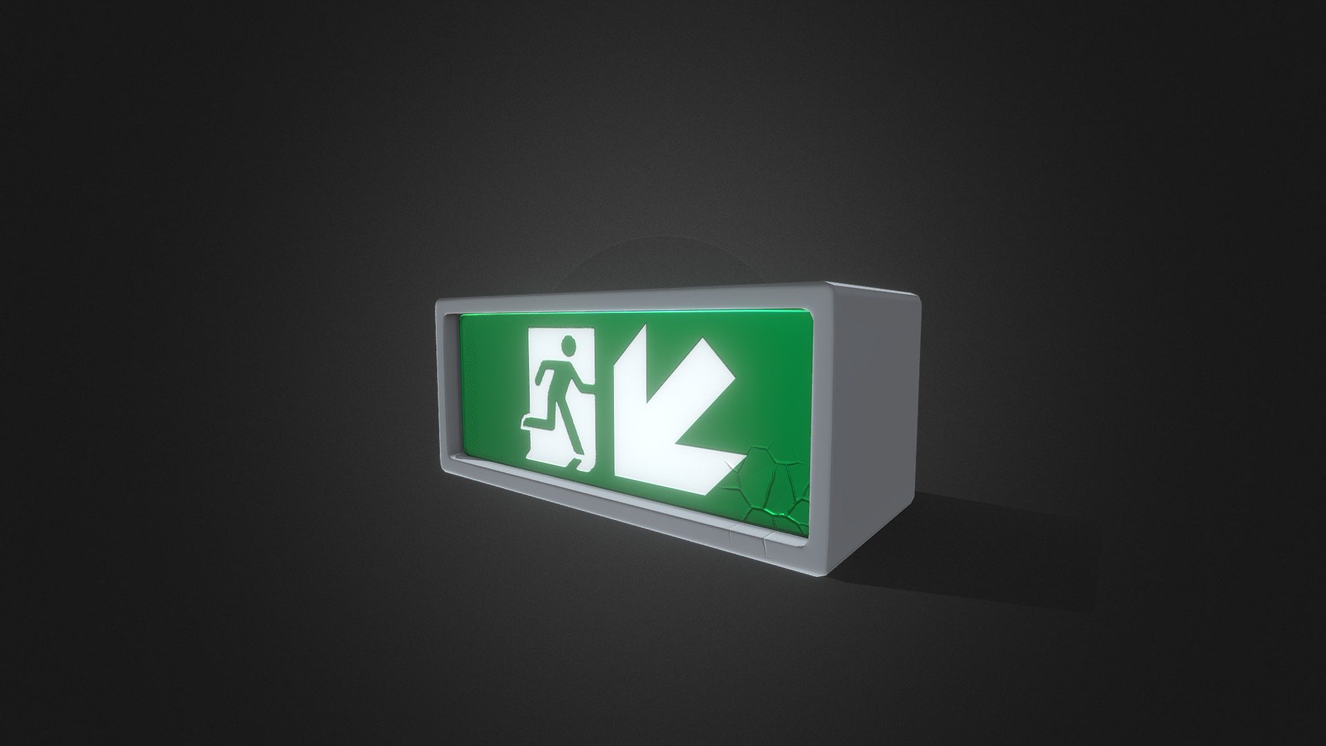 Exit Sign 3d model