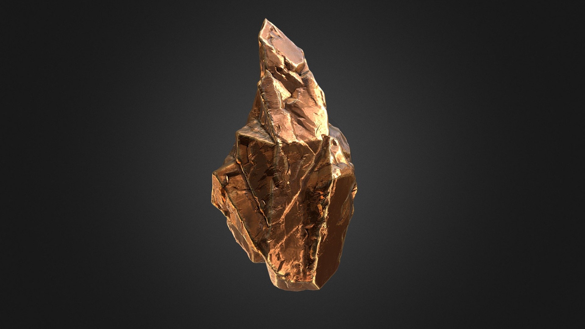 Copper stone 3d model