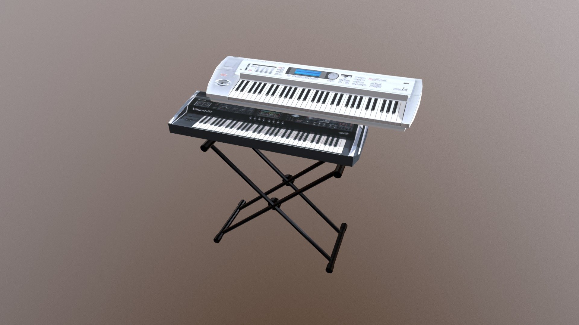 Keyboard 1500Tris 3d model