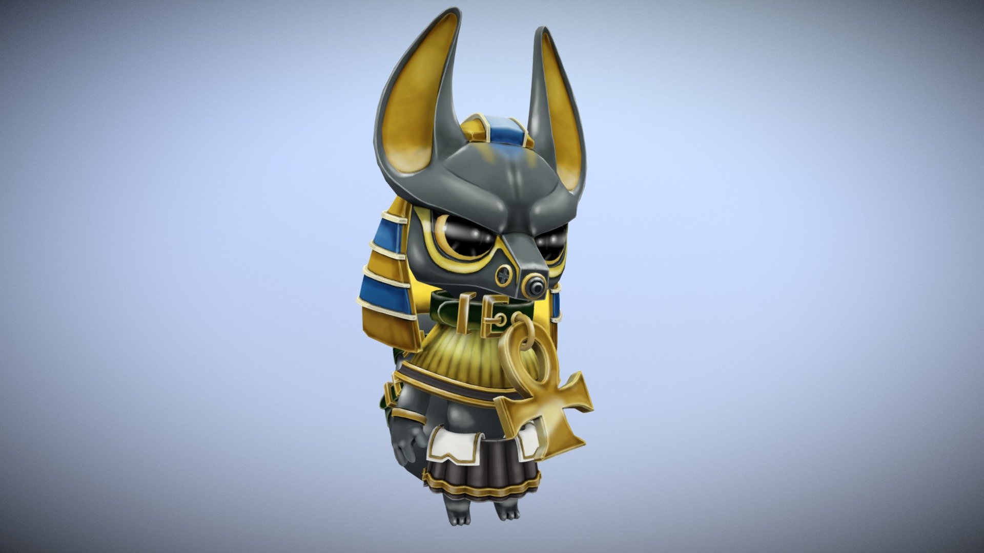 Cute Anubis 3d model