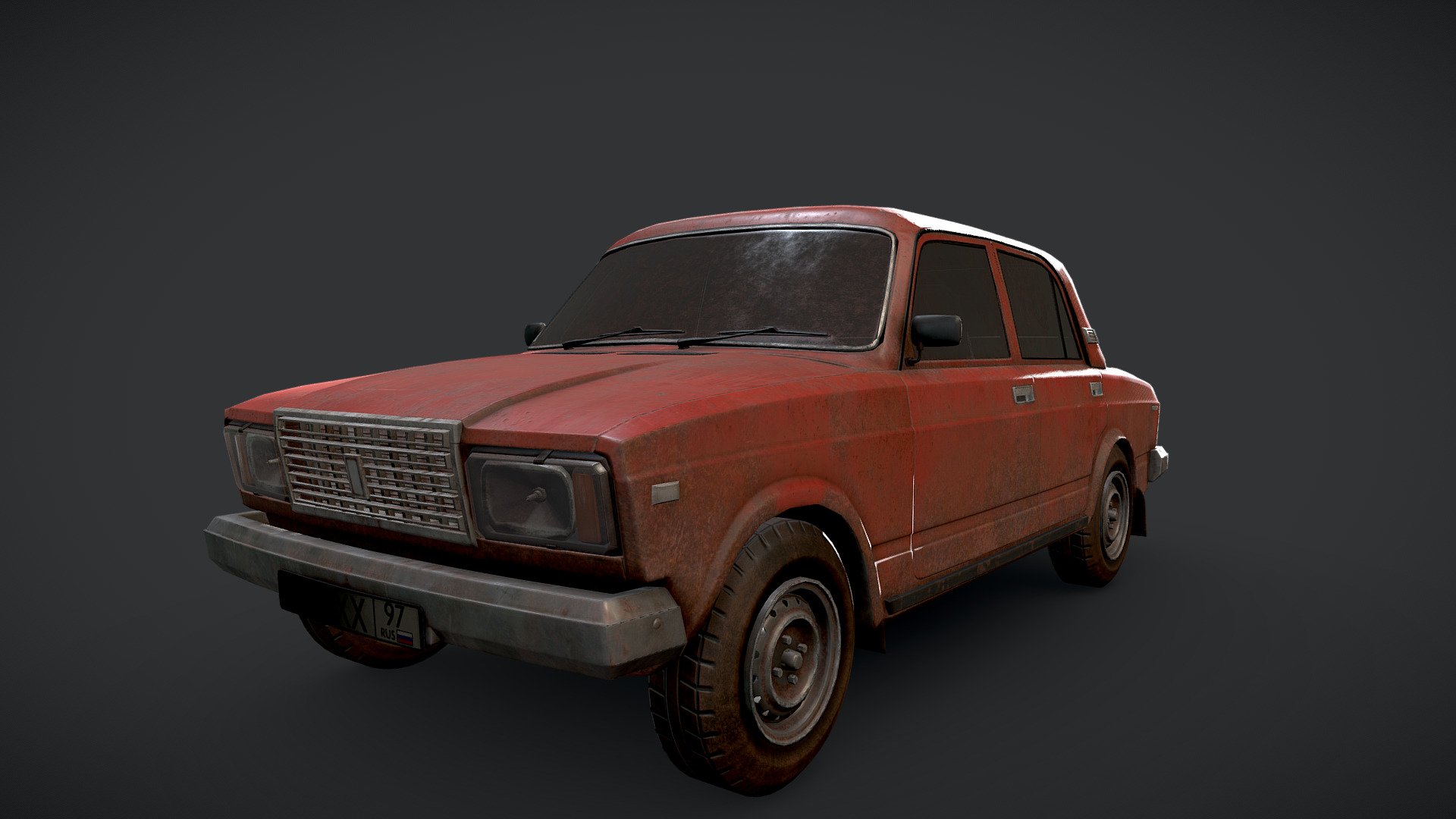 Old Car 3d model