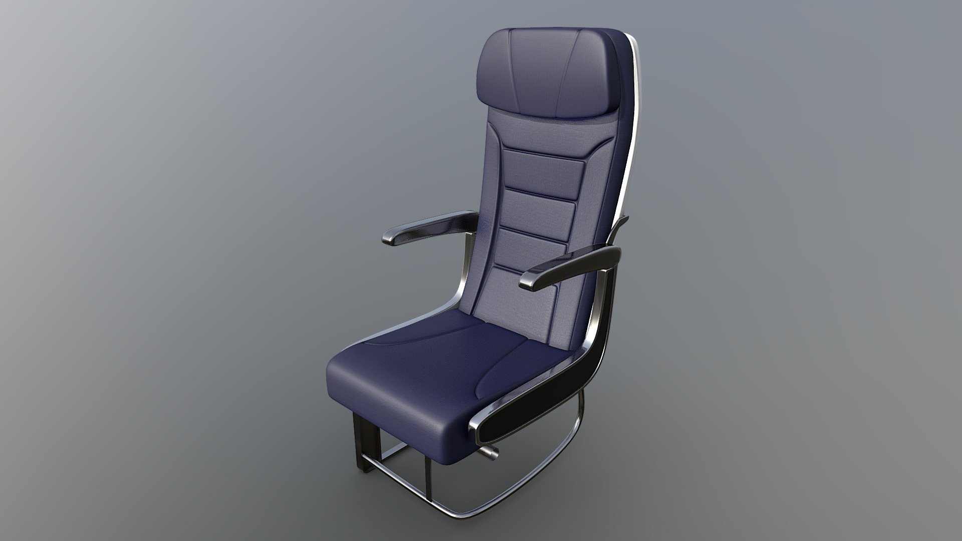 A-Series 8 Economy Seat 3d model