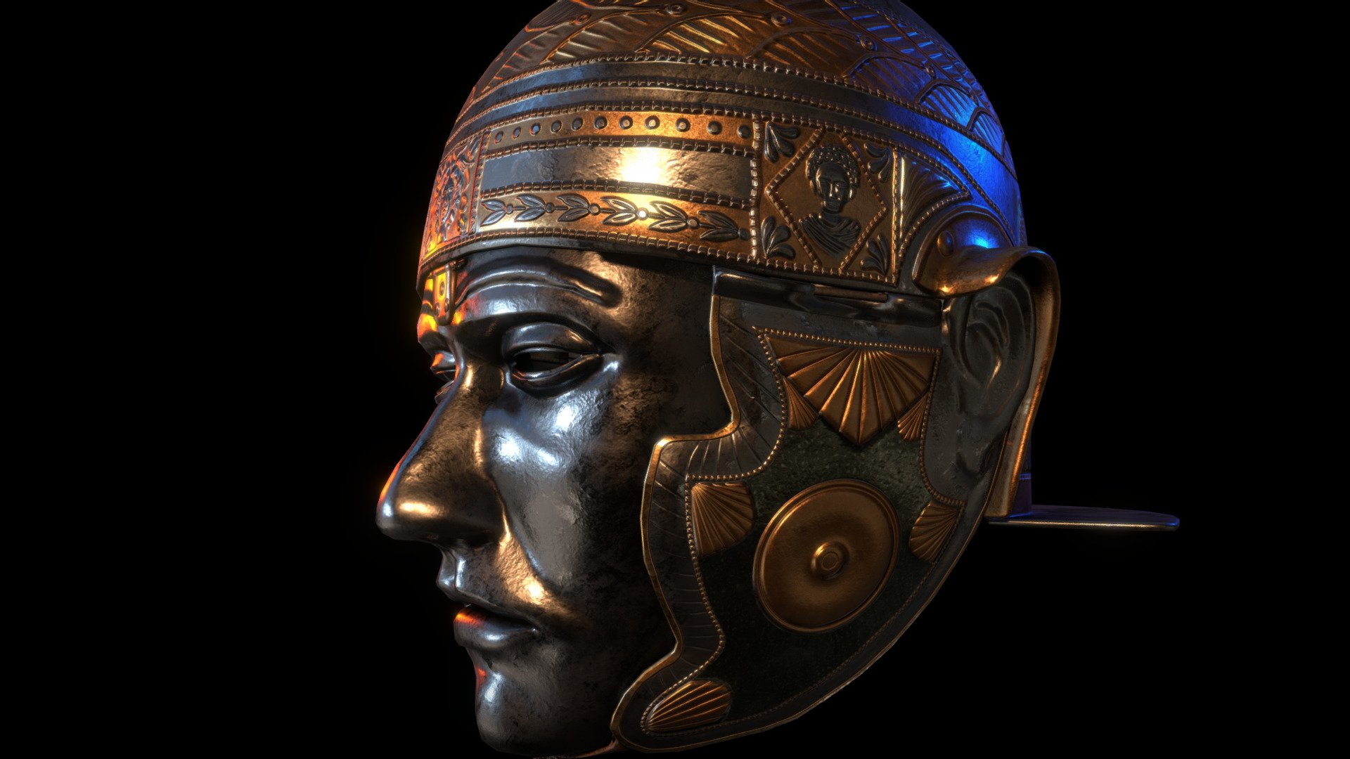 Roman Equites Helmet #1 3d model