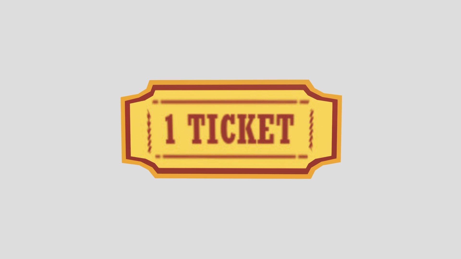 Ticket 3d model