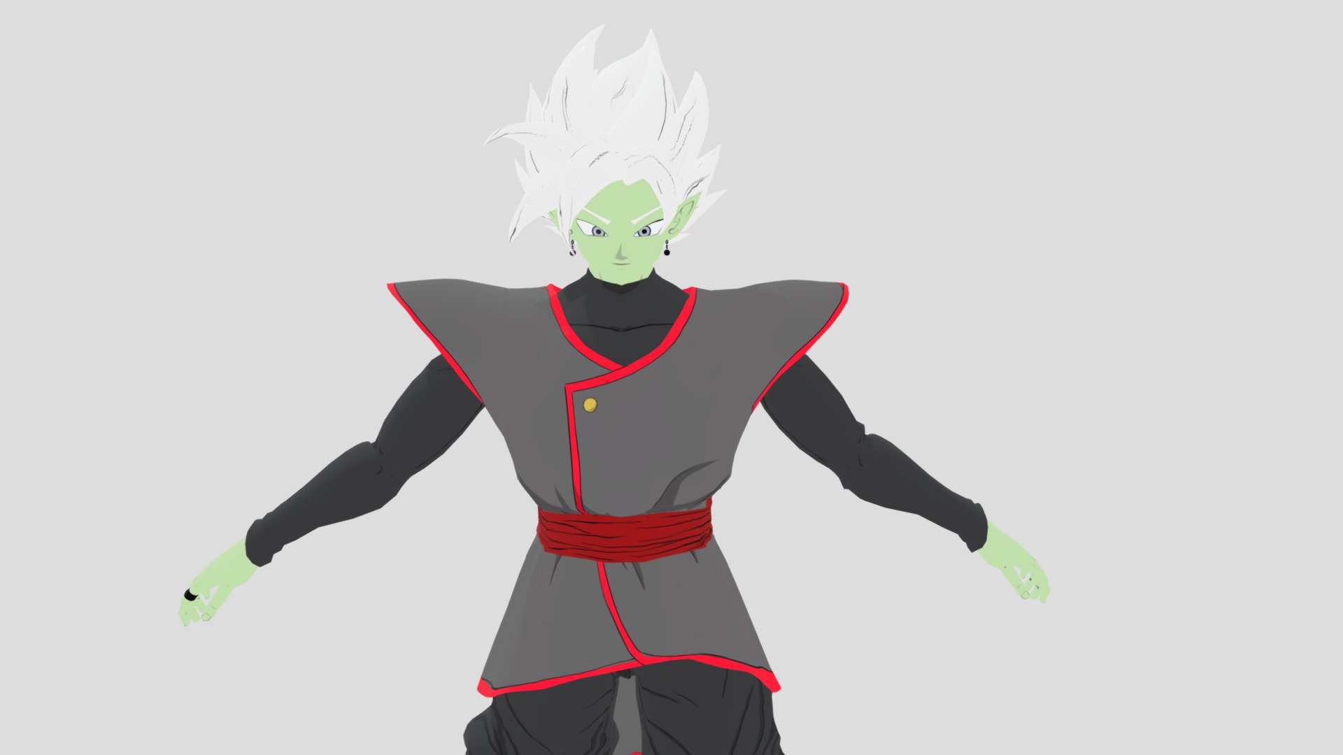 Fused Zamasu Rigged 3d model