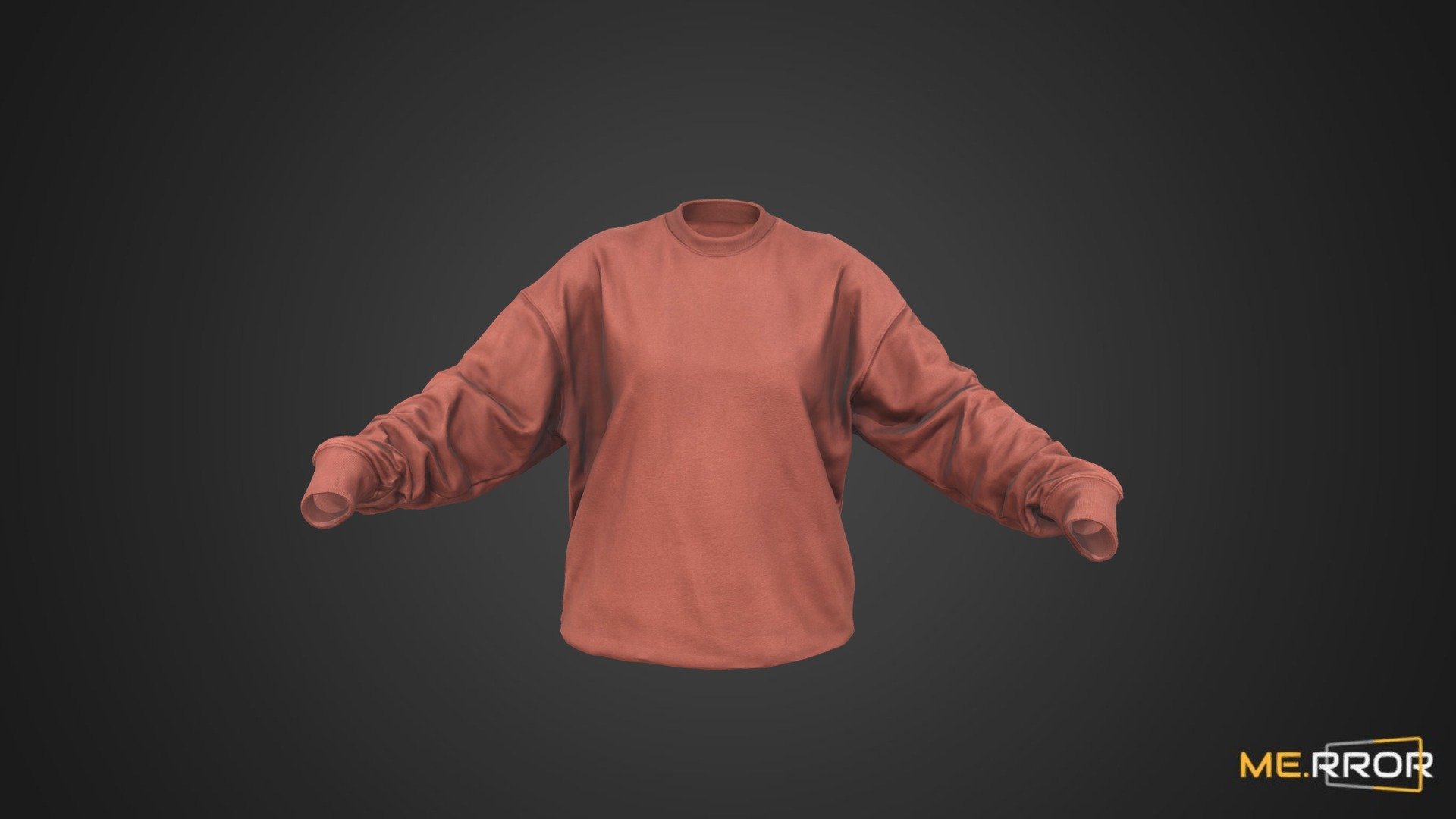 [Game-Ready] Brown Sweatshirt 3d model