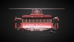 Air Tram Bus Cyperpunk