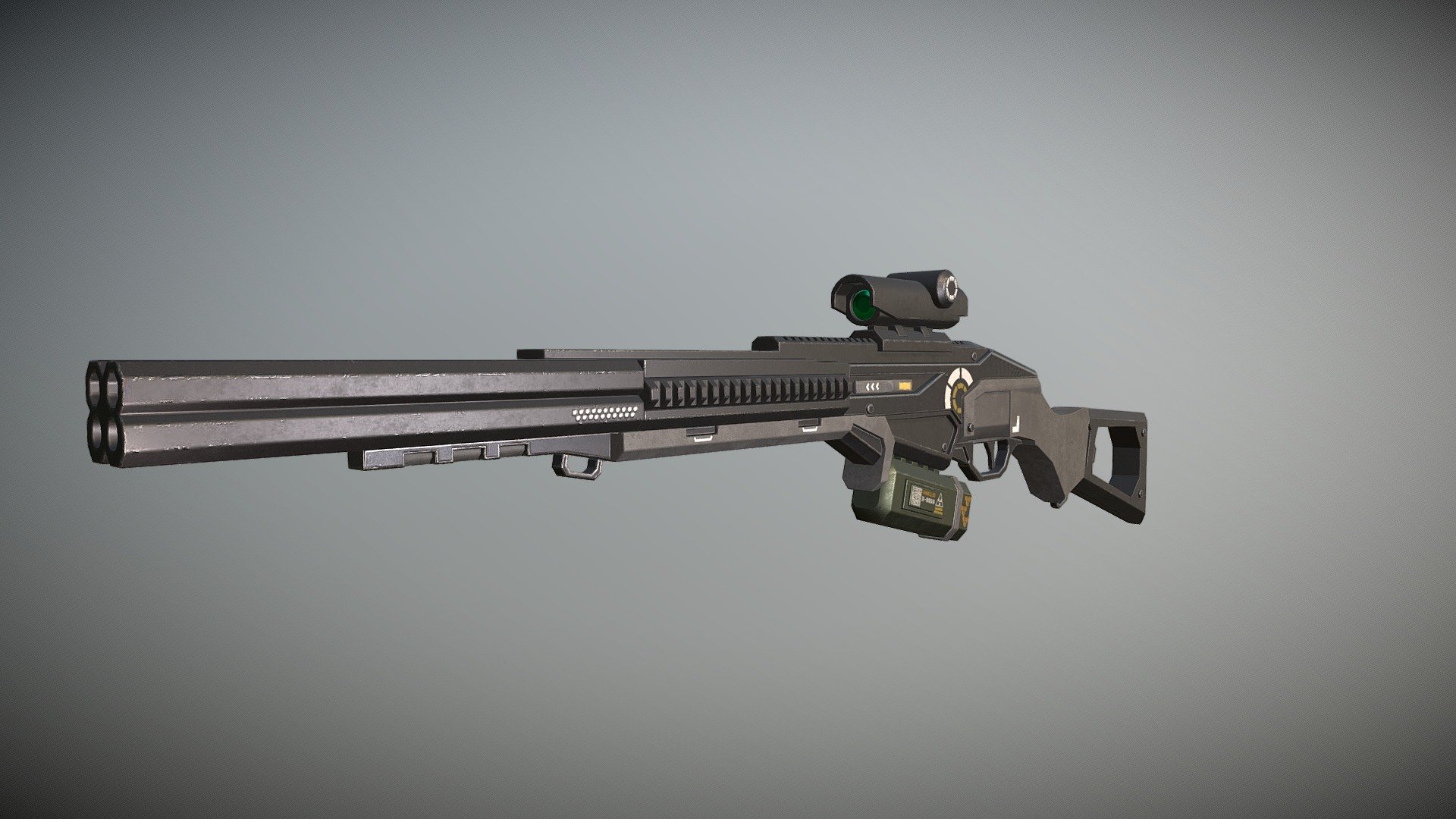 Scifi ShotGun 3d model