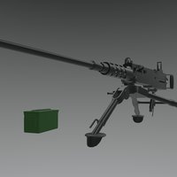 M2 Browning on Tripod