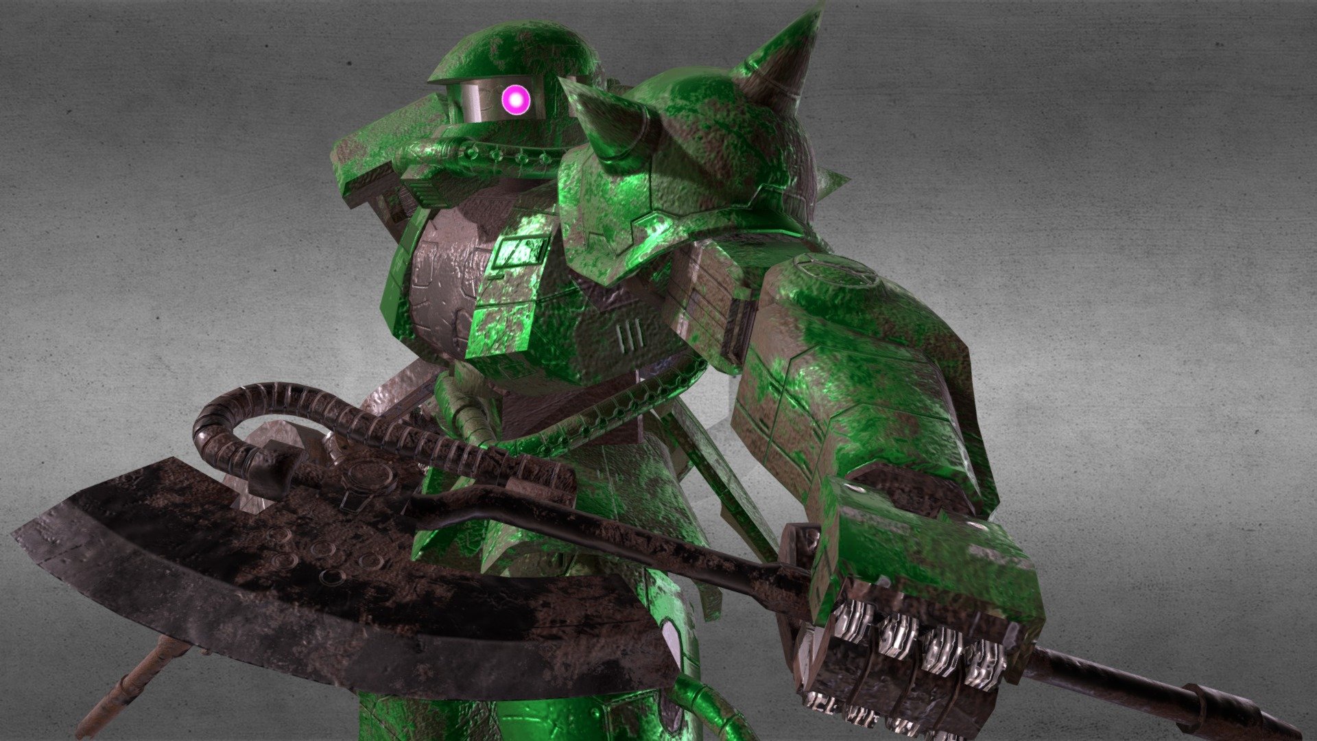 Zaku-2 Pose 02 3d model