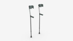 Lightweight walking forearm crutches