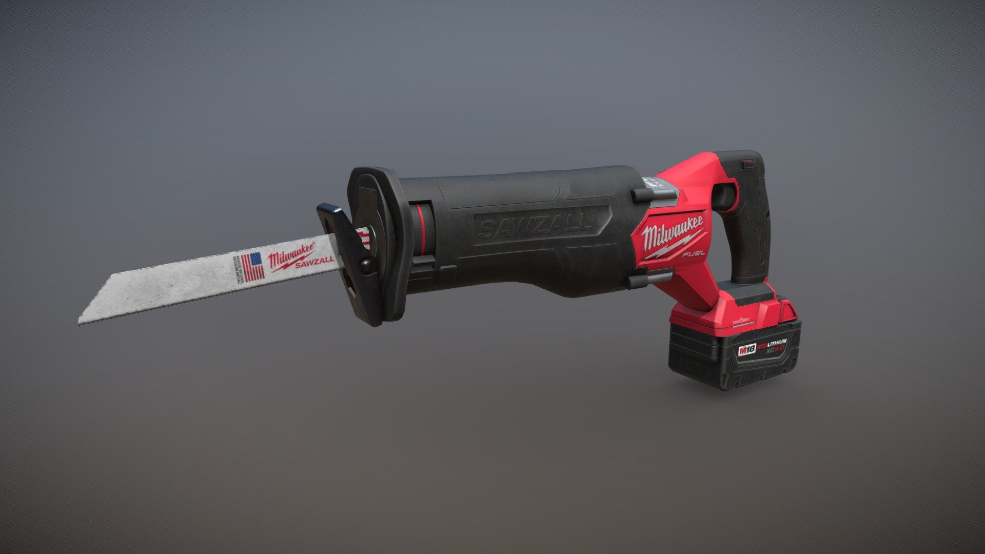 Reciprocating Saw 3d model