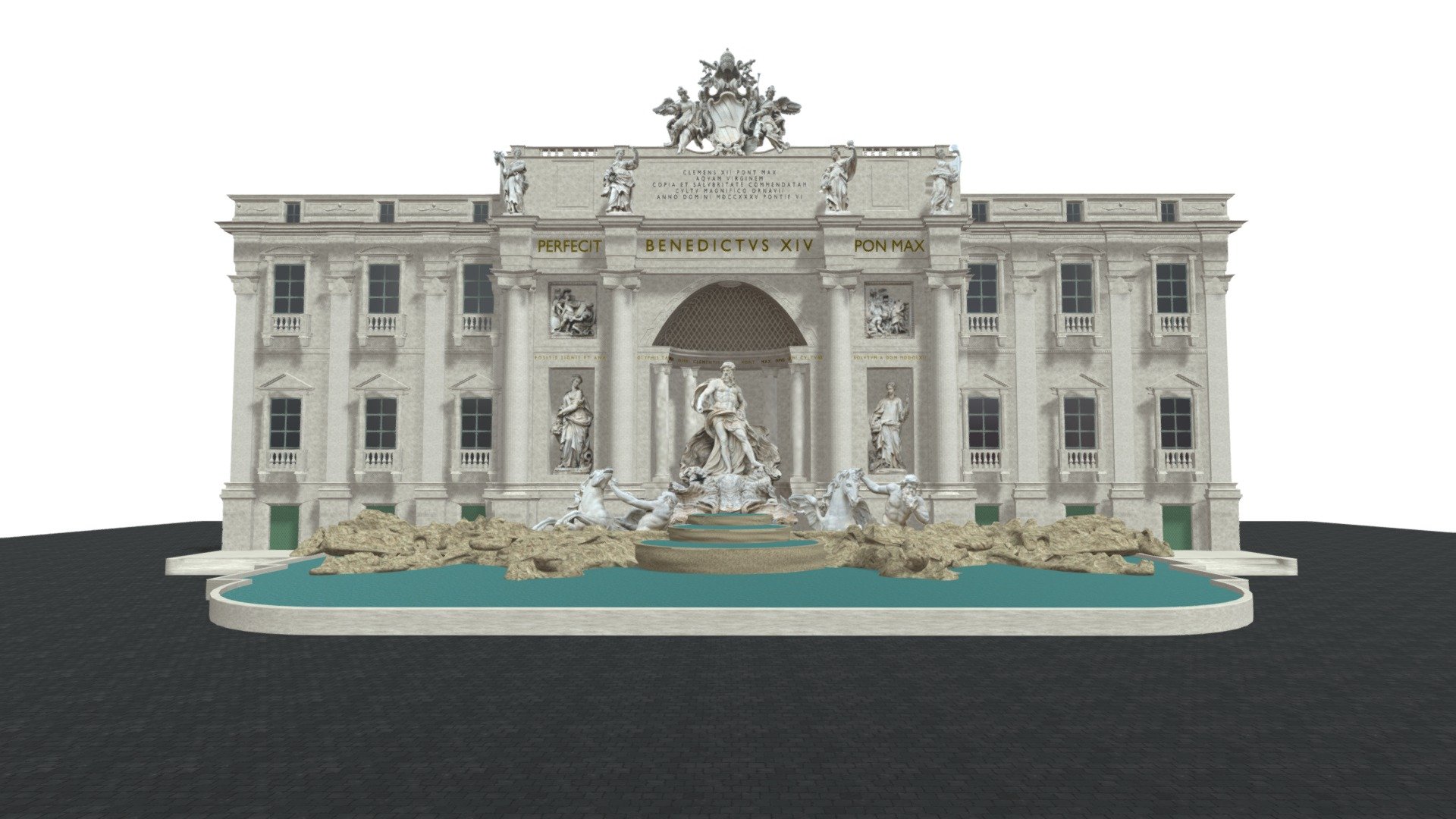 Trevi Fountain 3d model