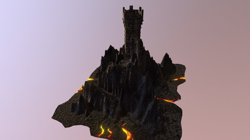 The High Black Tower 3d model