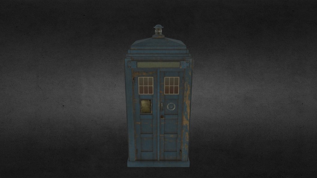 Tardis (Damaged) 3d model