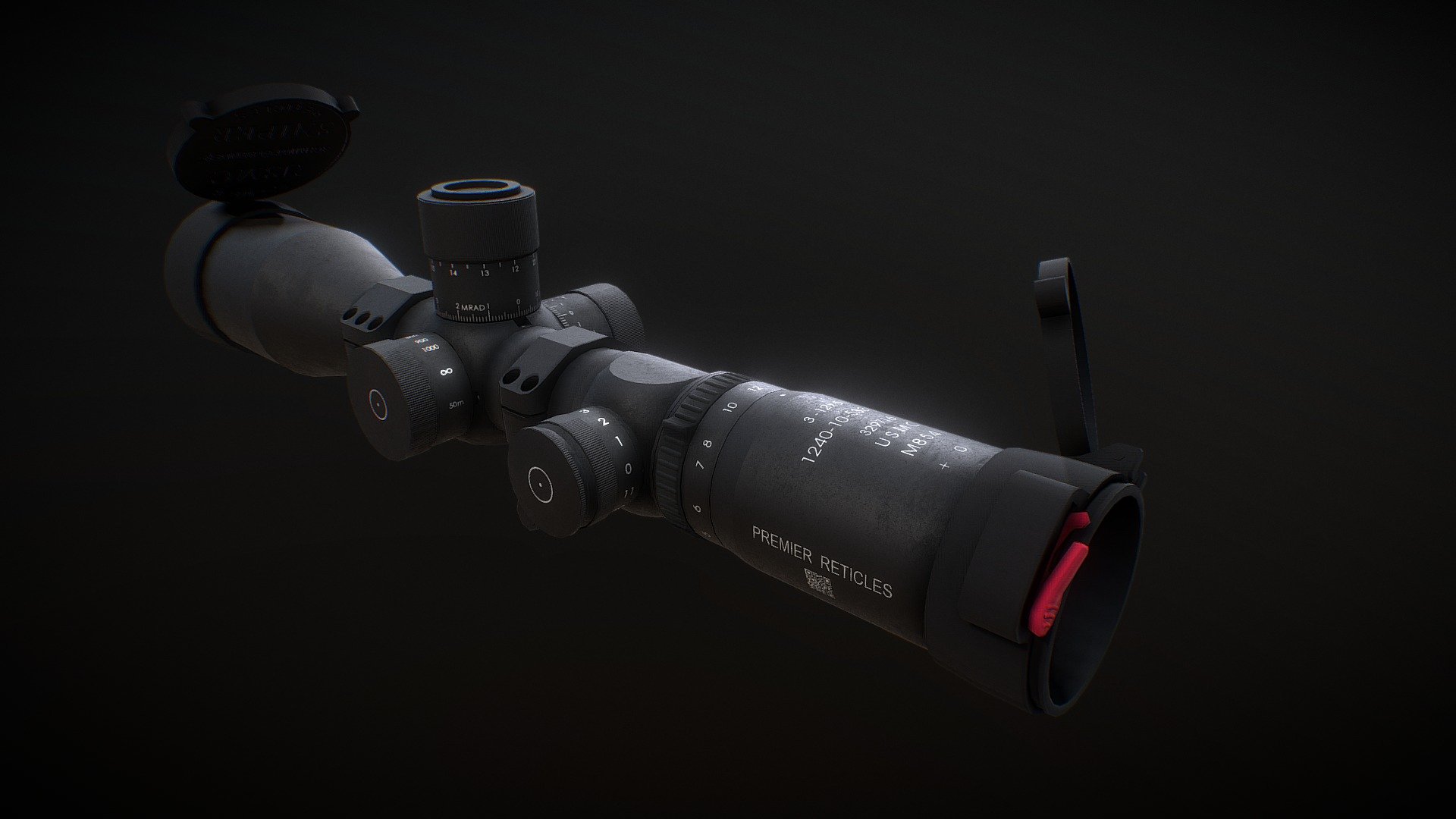 M8541 USMC Scope 3d model