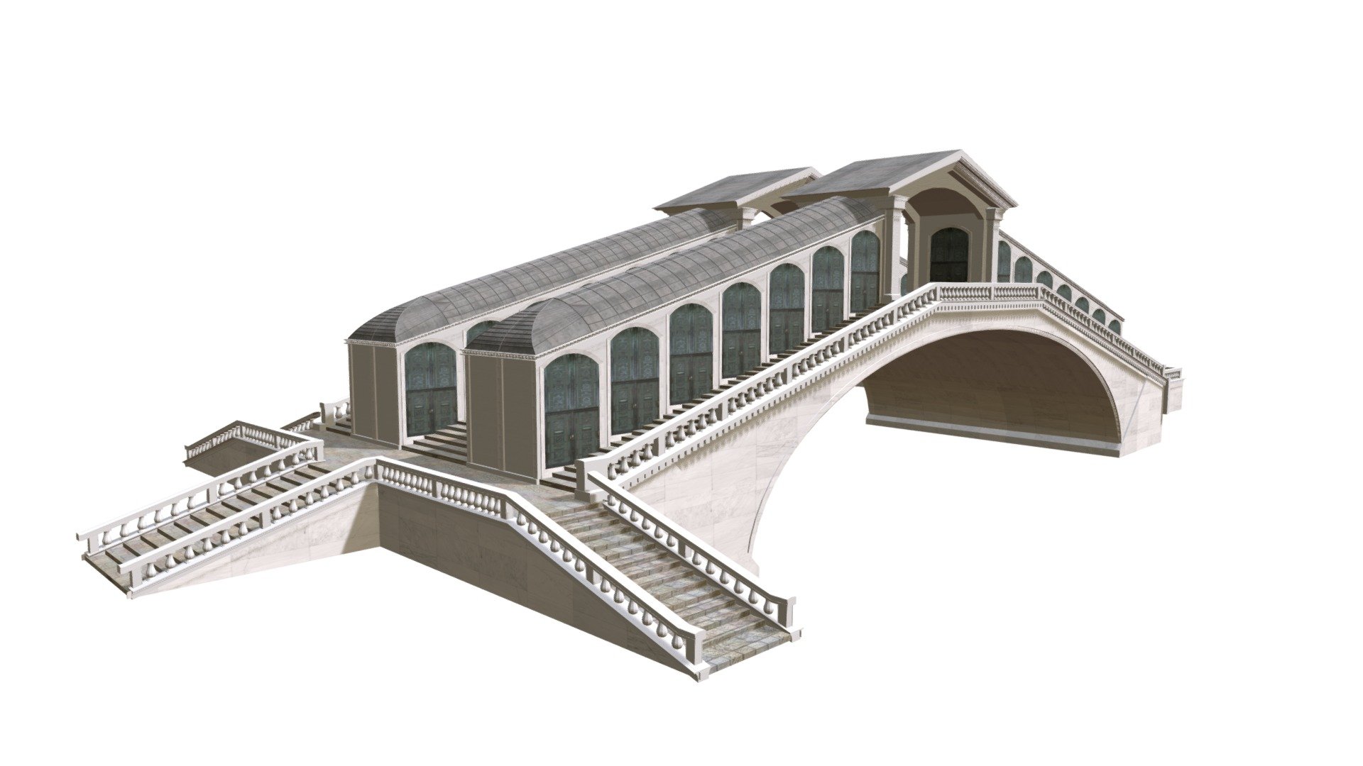 Rialto Bridge 3d model