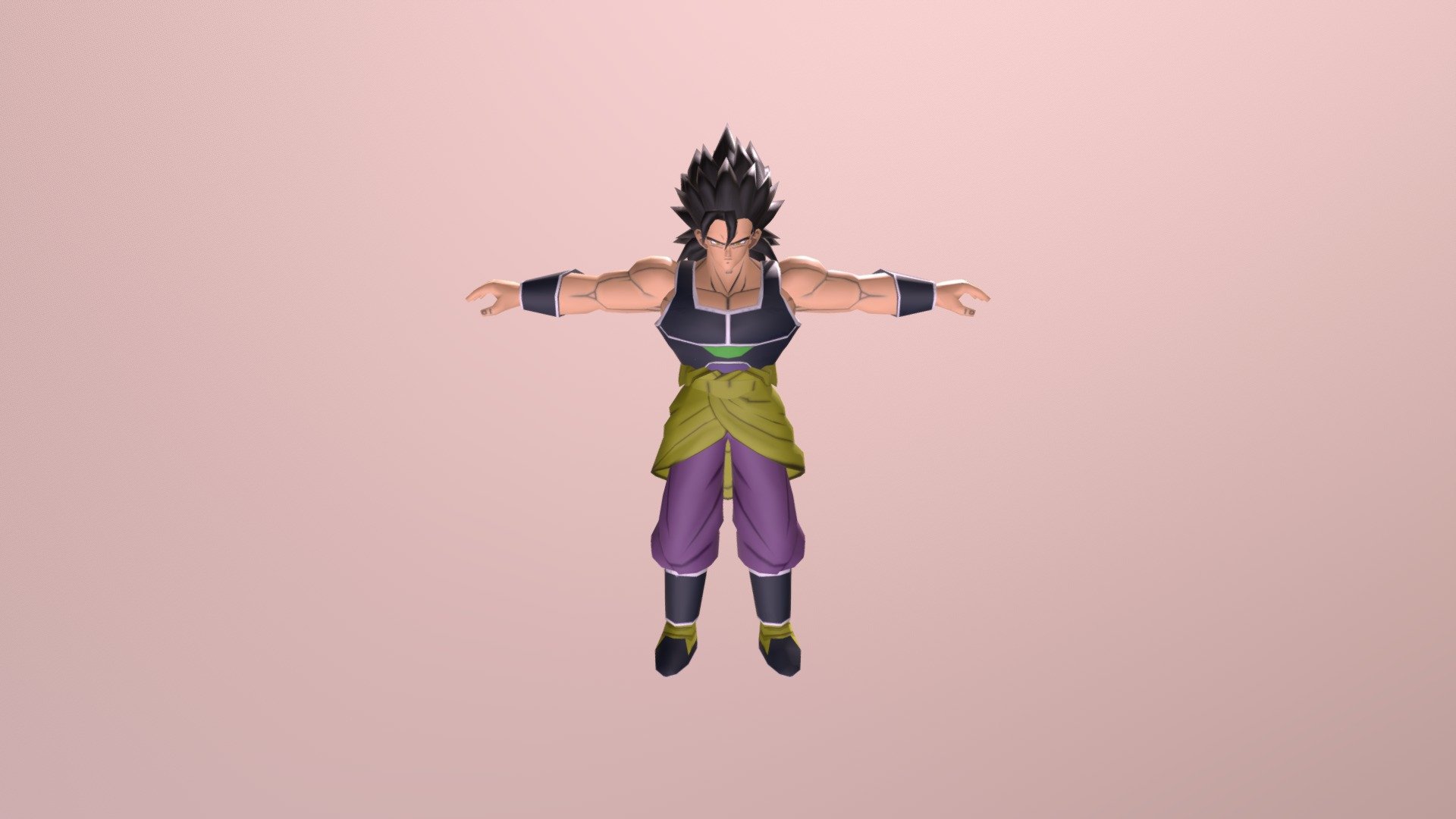 Saiyan Mystérieux 3d model