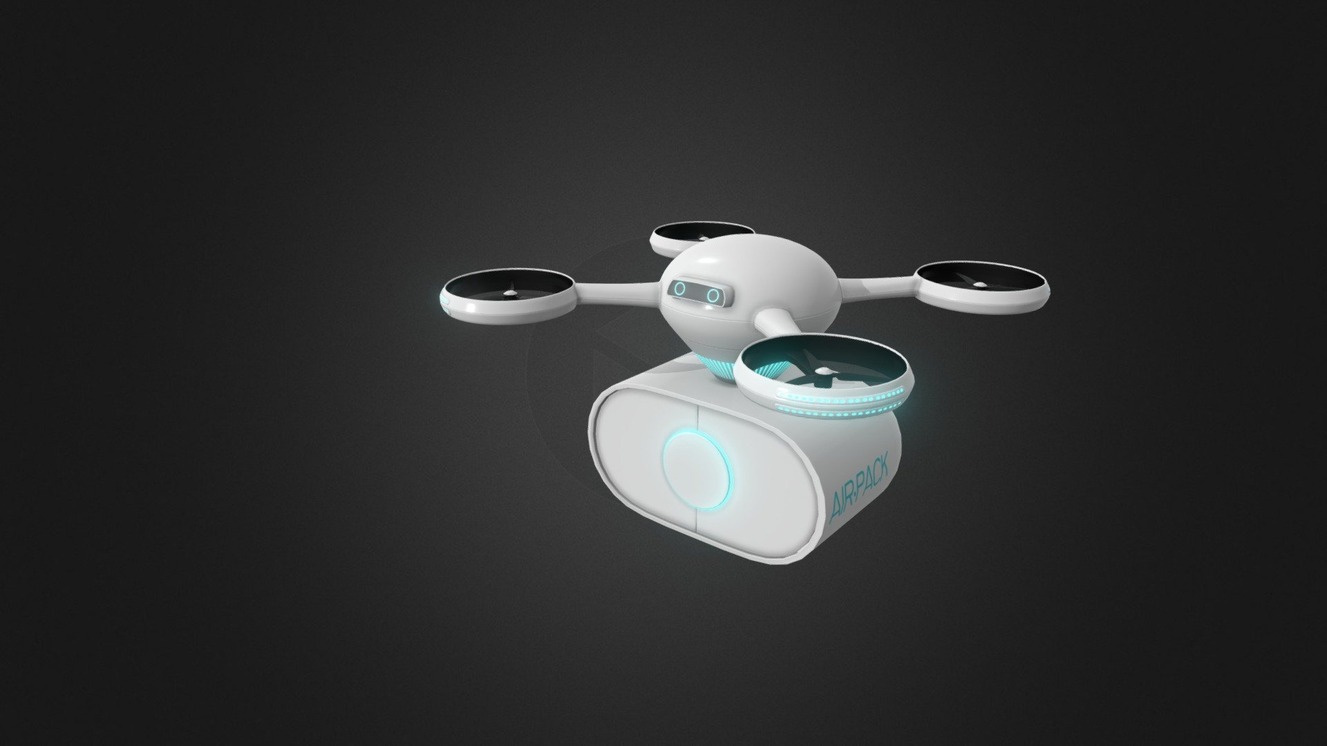 delivery Dron 3d model