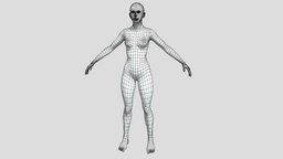 Female low-poly Base Mesh