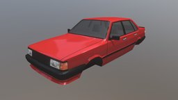 Audi 80 B2 (facelift) 86 Low Poly