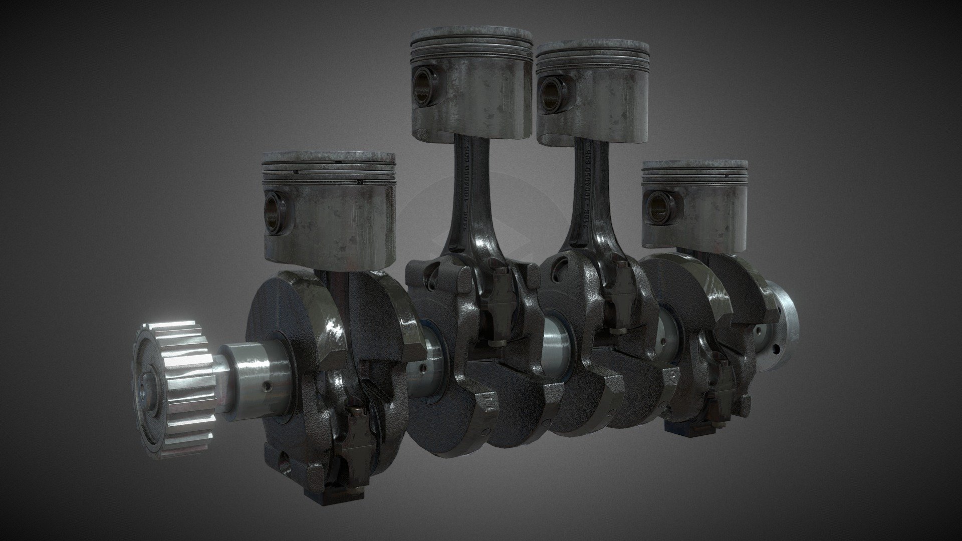 Crank Mechanism 3d model