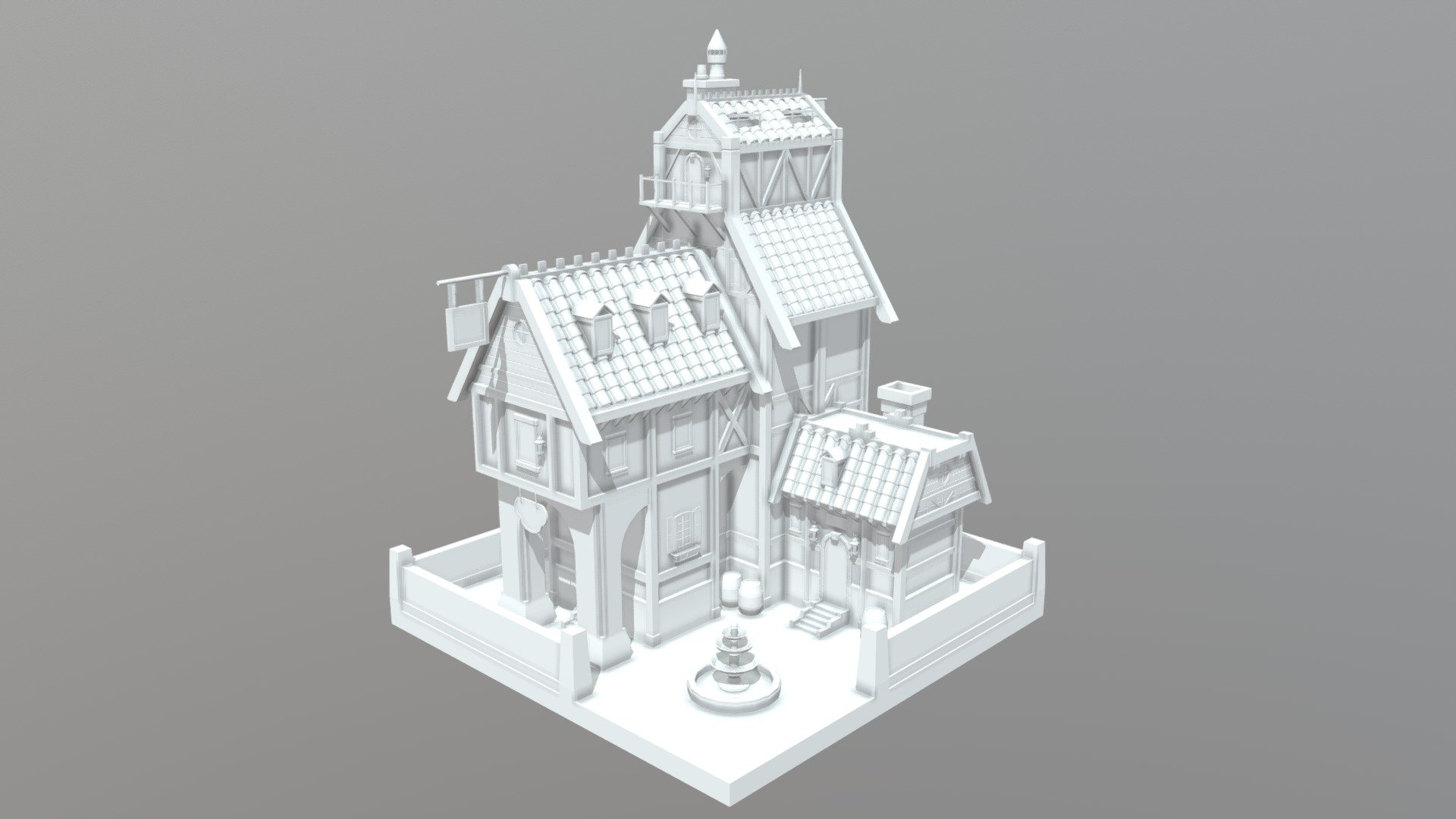 Medieval House 3d model